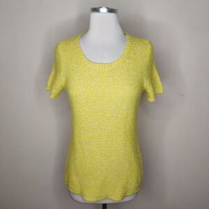 Gap Yellow Sweater Short Sleeve Tie Back